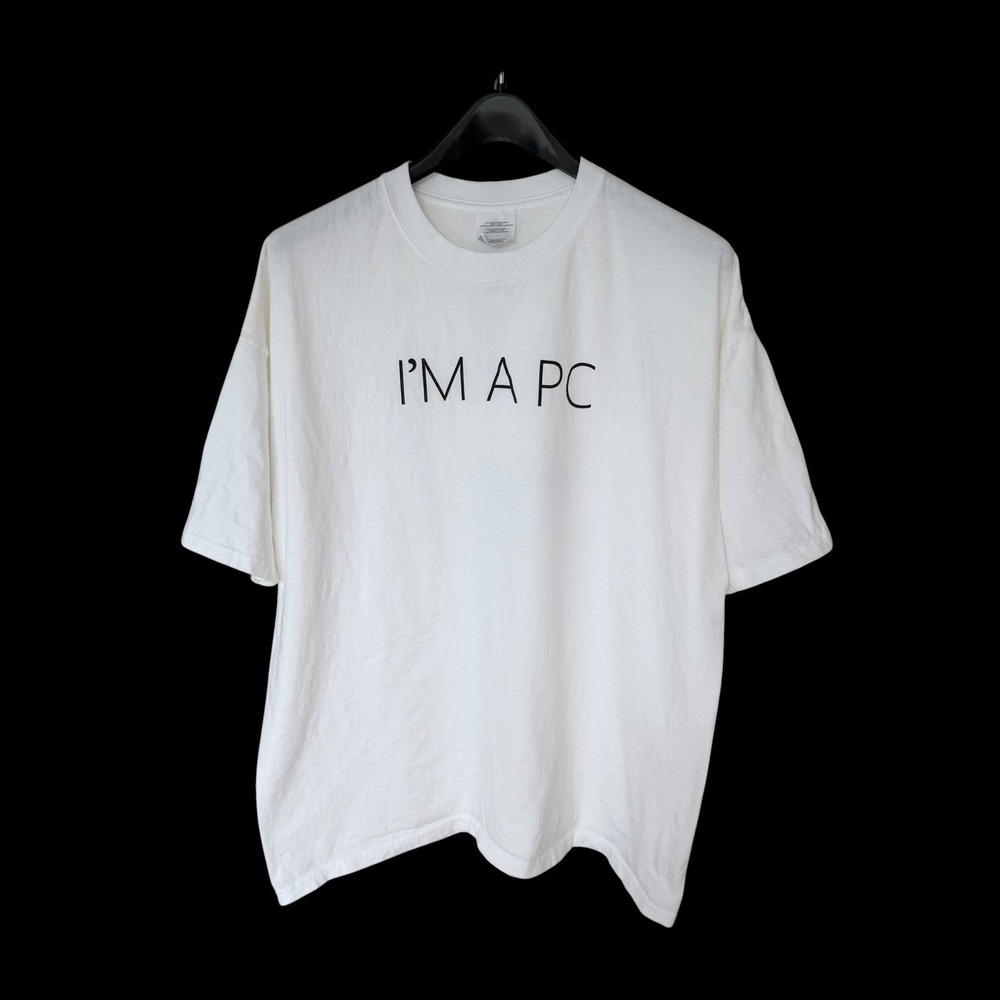 90's Microsoft Windows Im‎ A PC Life Without Walls Promo T-Shirt White XXL